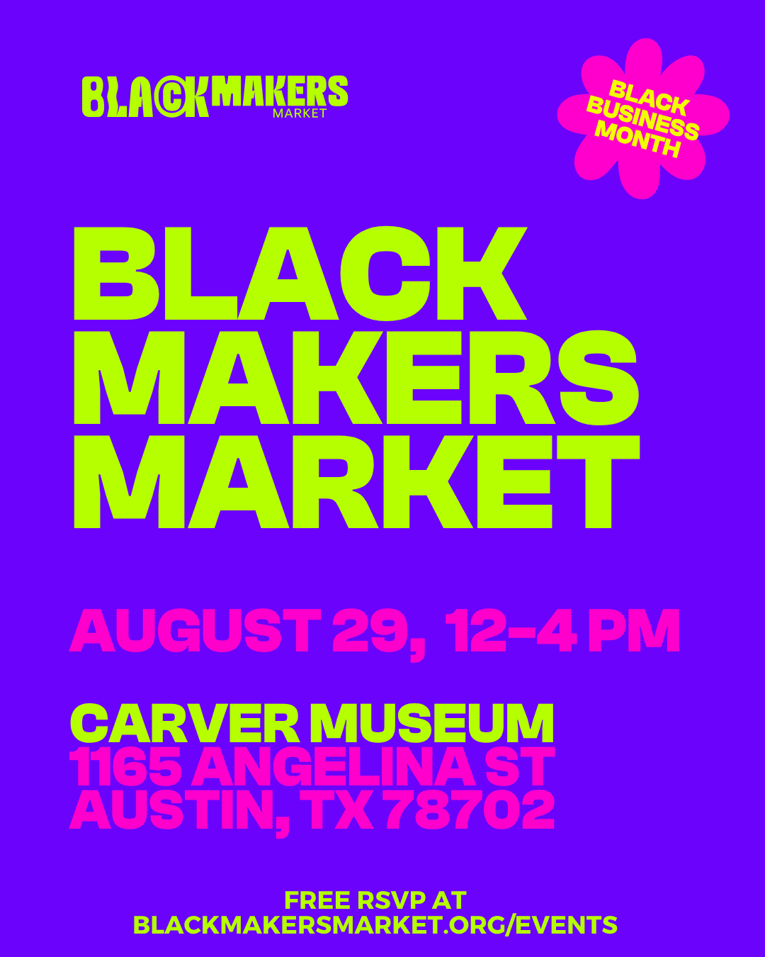 August 29 2026 - Black Business Month Market