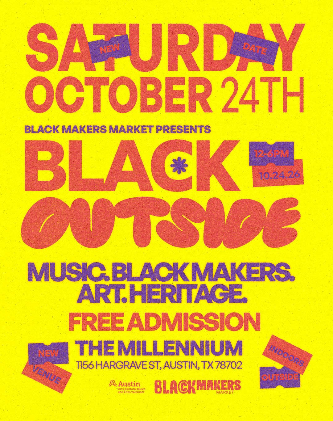 October 24 2026 - Black Outside Fest 2026