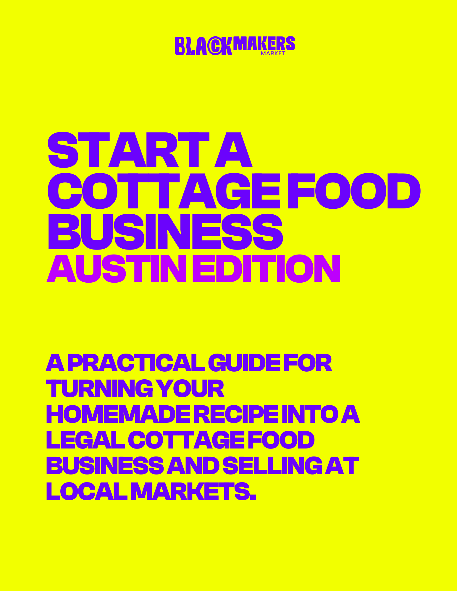 Starting a Cottage Food Business in 14 Days